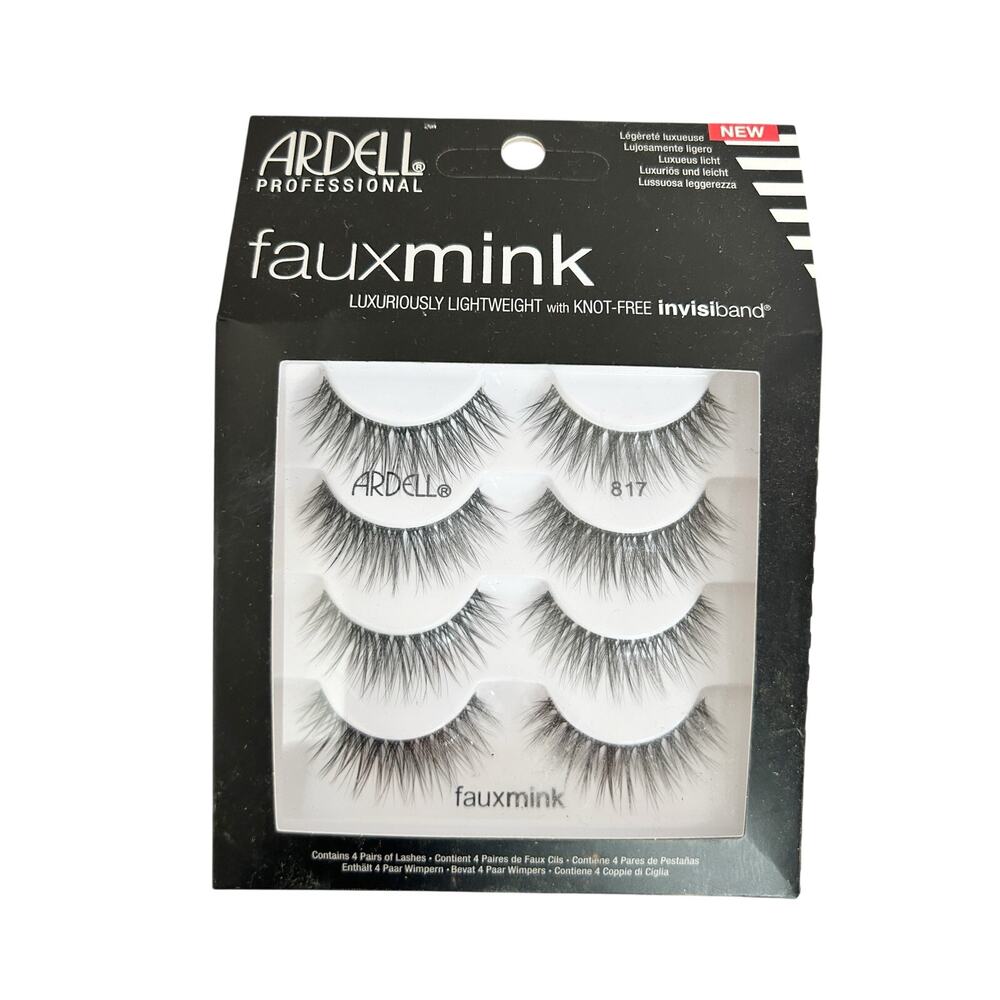 ARDELL Ardell Faux Mink 817 False Eyelashes 4 Pairs Multipack New